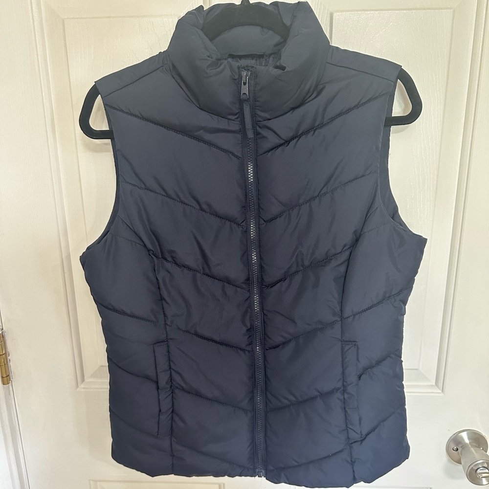 Aeropostale Dark Blue Quilted Vest